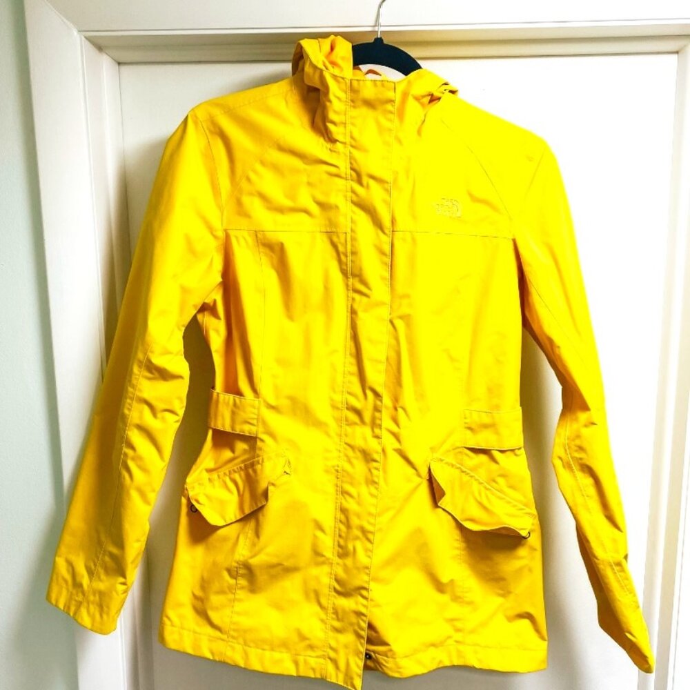The North Face Women’s Dryvent Raincoat Jacket Yellow Size M